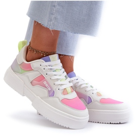 Sneakersy Damskie Big Star NN274359 Memory Foam System Multikolor białe 10