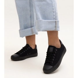 Czarne materiałowe trampki Big Star LL274092 1