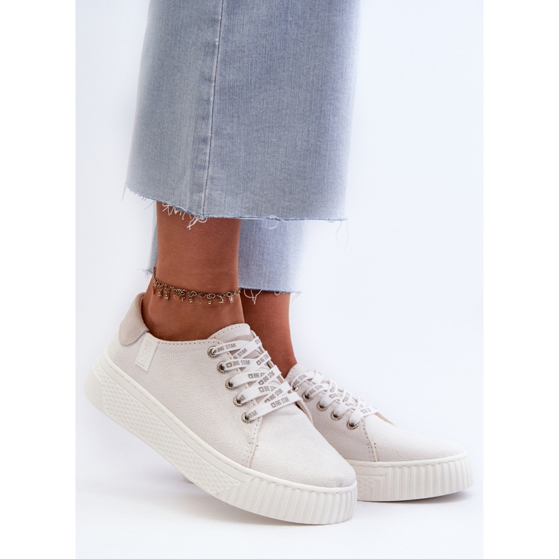 Trampki Damskie Memory Foam System Big Star NN276001 Białe 2