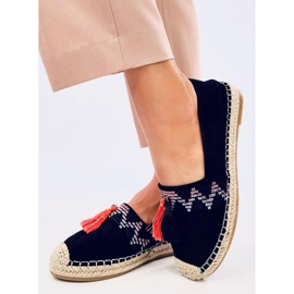 Espadryle boho z frędzlem Birna Black czarne 1
