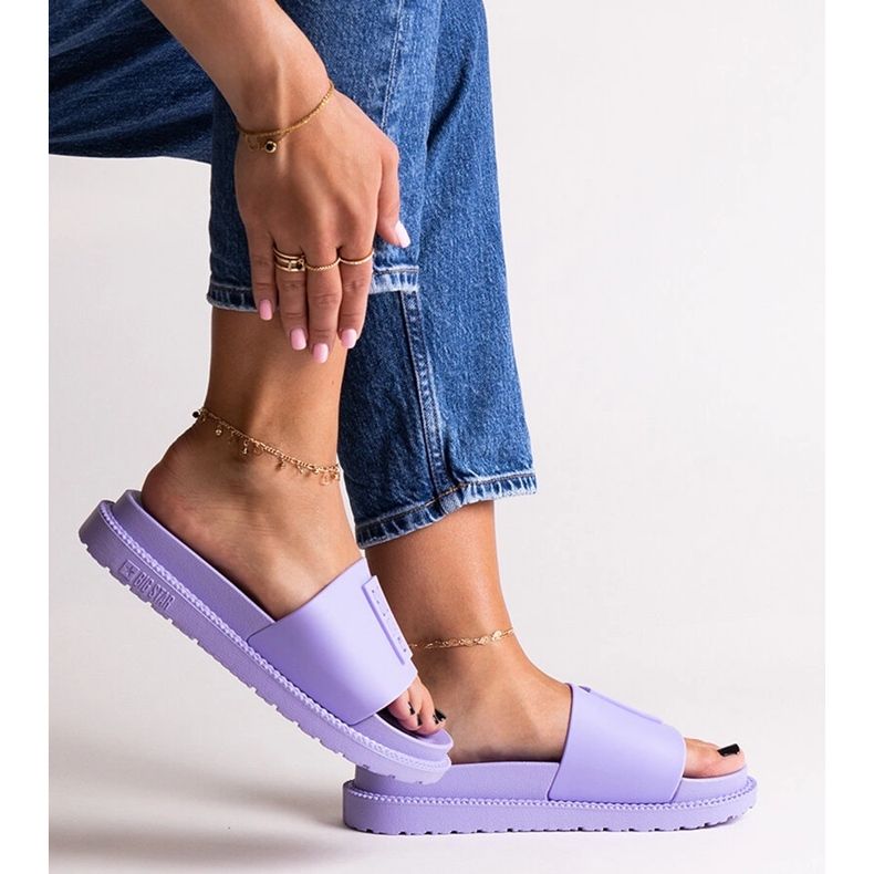 Fioletowe klapki Big Star LL274426 1