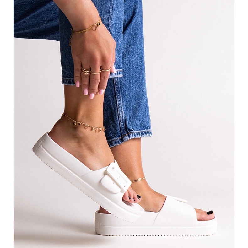 Białe klapki Big Star NN274A661 1