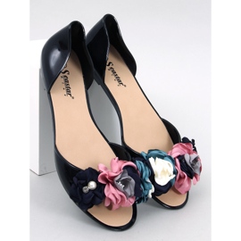 Meliski z kwiatami Carmil Black czarne 5