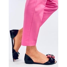 Meliski z kwiatami Carmil Black czarne 3