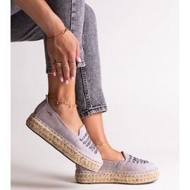 Szare espadryle Big Star JJ274890 1