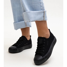 Czarne materiałowe trampki Big Star NN274852 1