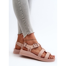 Pachnące Gładkie Sandały Damskie ZAXY NN285006 Jasnoróżowe 1