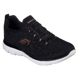 Buty Skechers Summits - Leopart Spot 149037 Bkrg czarne 1