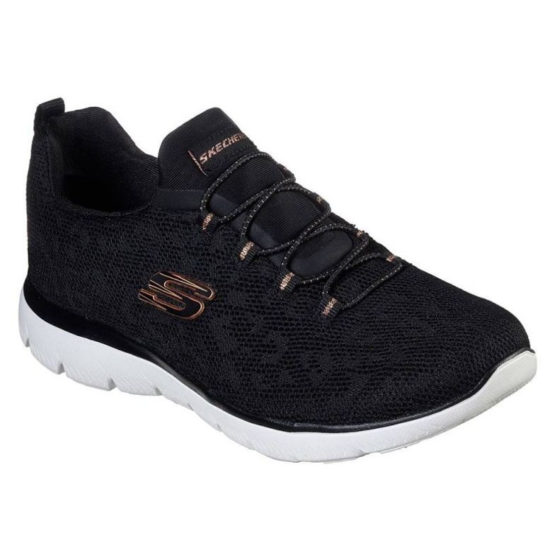Buty Skechers Summits - Leopart Spot 149037 Bkrg czarne 1