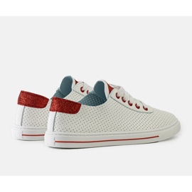 Białe perforowane sneakersy Ruala 1
