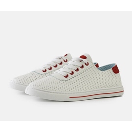 Białe perforowane sneakersy Ruala 2