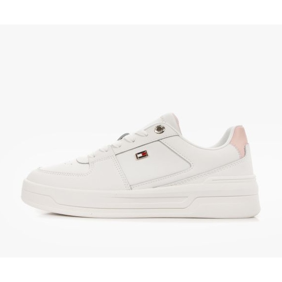 Buty Tommy Hilfiger Flag Basket Sneaker W FW0FW080810LA białe 1