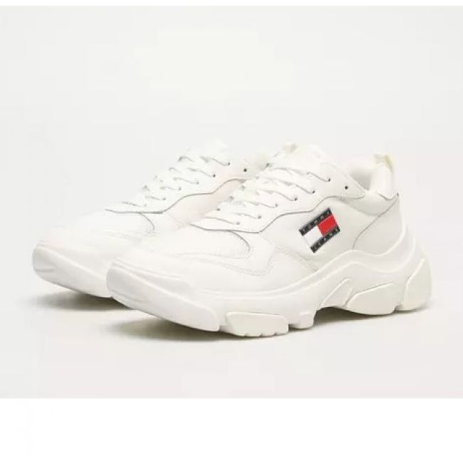 Buty Tommy Hilfiger Lightweight Hybrid Runner W EN0EN02566YBL białe 1