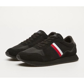 Buty Tommy Hilfiger Hi Vulc Low Stripes Mesh M FM0FM04946BDS czarne 1