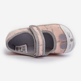 Kapcie Baleriny Befado Królik 209P036 Brzoskwiniowe pomarańczowe 2