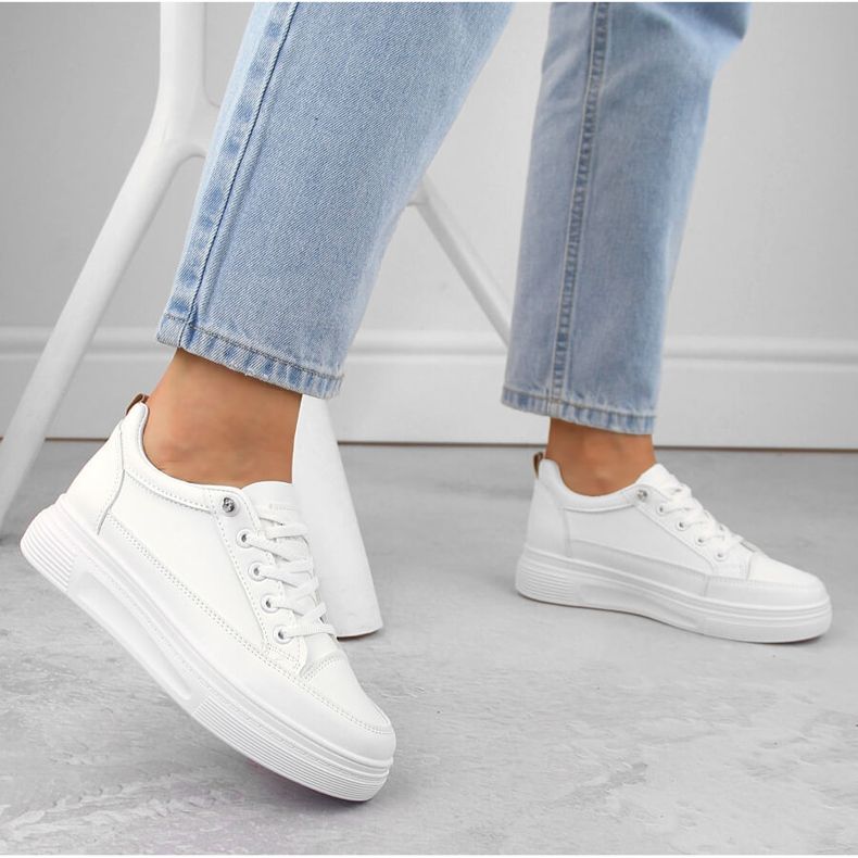 Buty sportowe damskie wsuwane białe Vinceza 13613 2