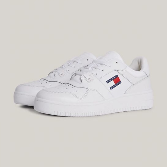 Buty Tommy Hilfiger Retro Basket Ess M EM0EM01395YBR białe 1
