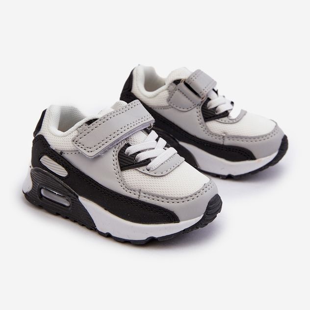 Sneakersy Dziecięce Na Rzep Szare Krissandra 1