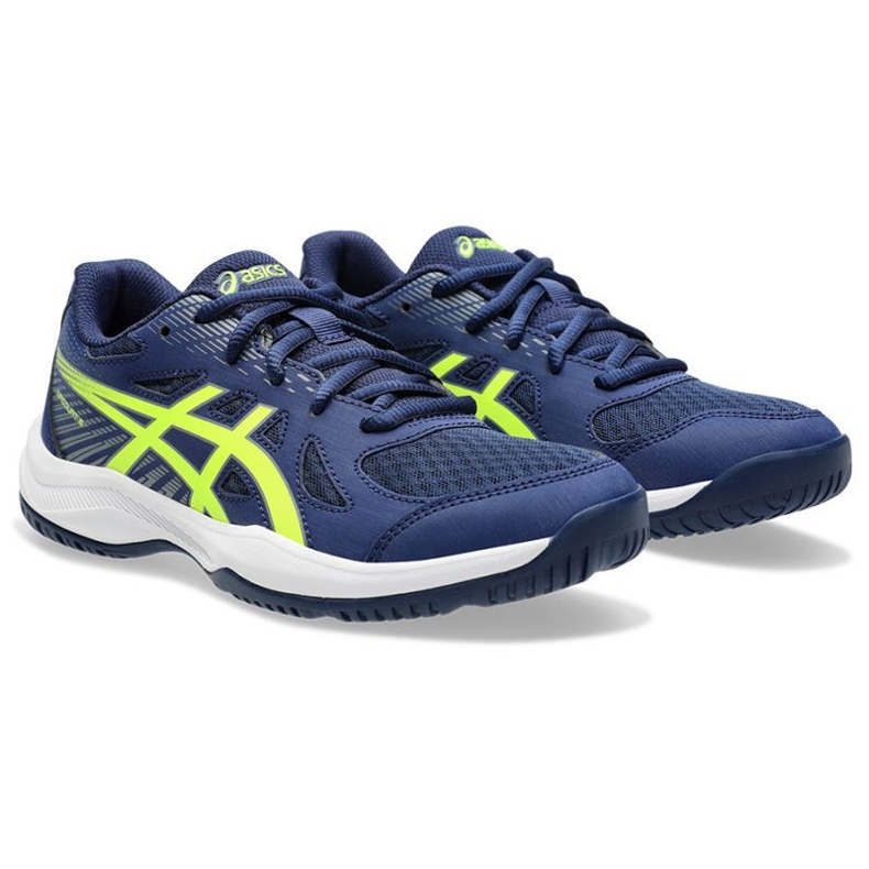 Buty do siatkówki Asics Upcourt 6 Gs Jr 1074A045 400 niebieskie 2