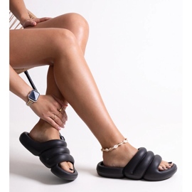 Czarne klapki piankowe Haile 1