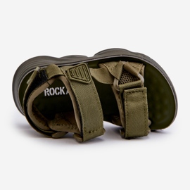 Dziecięce Sandałki Zapinane Na Rzepy Zielone Orretta 2