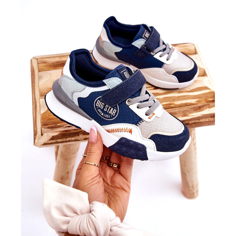 Dziecięce sneakersy Memory Foam System Big Star LL374225 Granatowe niebieskie 3
