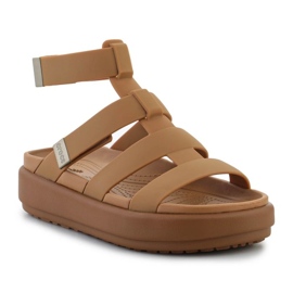 Sandały Crocs Brooklyn luxe Gladiator  209557-2U3 brązowe 1