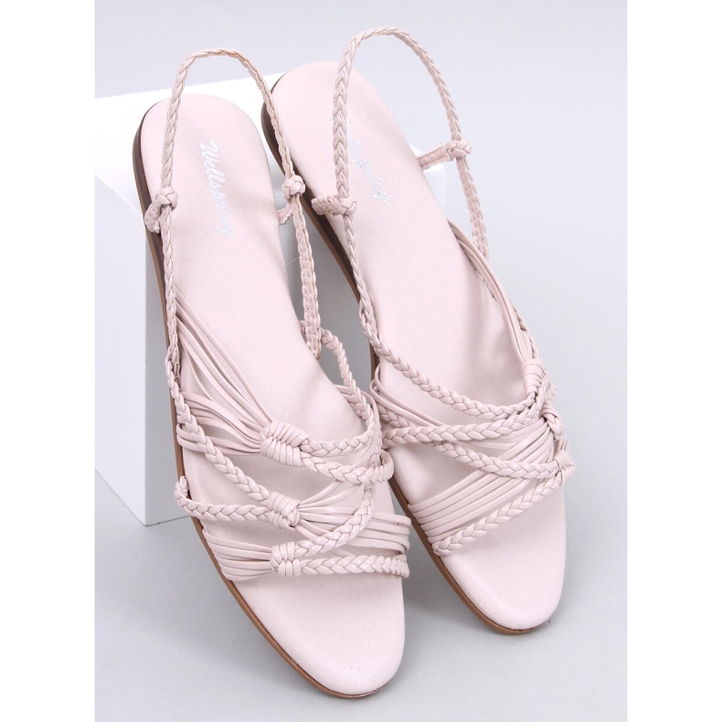 Sandałki w stylu boho Limbe Beige beżowy 1