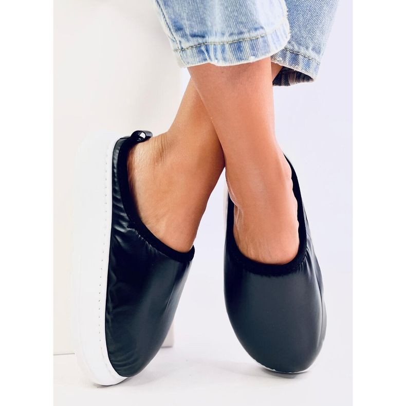 BM Kapcie ocieplane zimowe Toby Black czarne 1