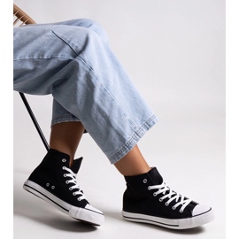 Czarne wysokie trampki Efren 1