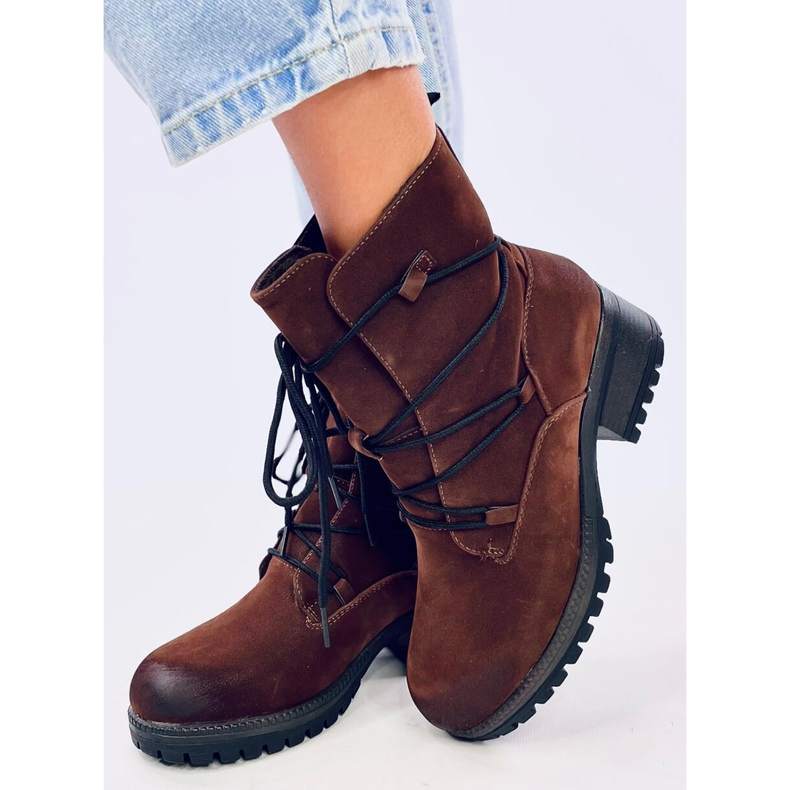 Botki na protektorze Harbor Marron brązowe 2