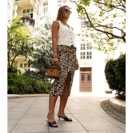 Czarne klapki na niskim obcasie Maloua 1