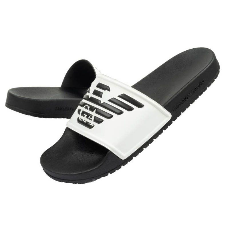 Klapki Emporio Armani XVPS04D 287 białe 1