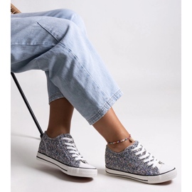 Czarne błyszczące wysokie trampki Jadwa 1