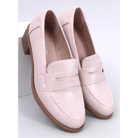 Czółenka na szerokim obcasie Sylvai Beige beżowy 1