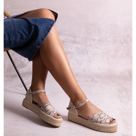 Beżowe sandały na platformie Martella beżowy 2