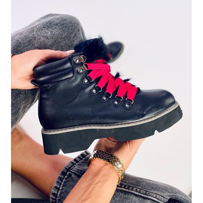 Botki traperki czarne Tatiana Black 1