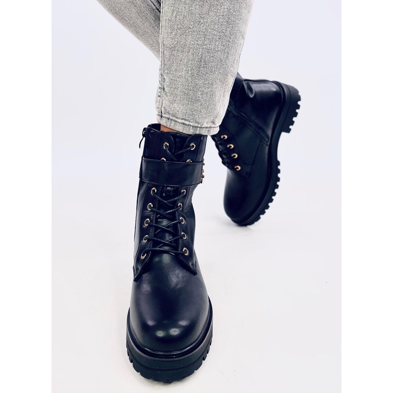 Botki militarne Vicky Black czarne 1
