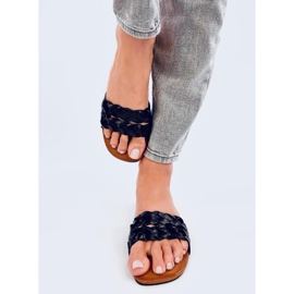 Klapki damskie Emery Black czarne 2