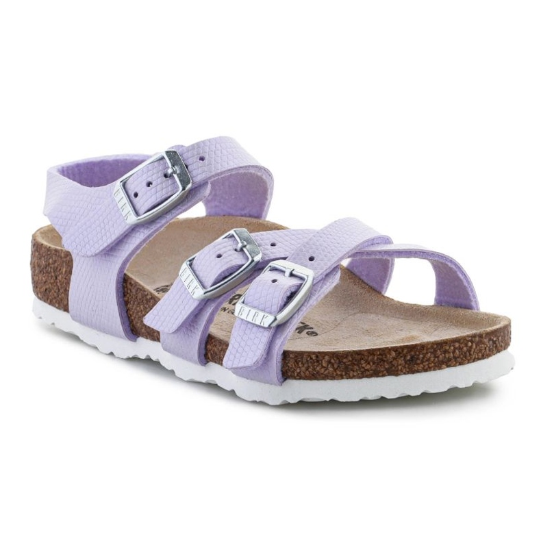 Sandały Birkenstock Kumba Shiny Lizard 1026907 fioletowe 1