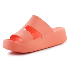 Klapki Crocs Getaway Platform H-Strap  209409-84F pomarańczowe 3