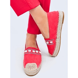 Espadryle z muszelkami Ocean Orange pomarańczowe 1