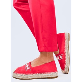 Espadryle z muszelkami Ocean Orange pomarańczowe 2