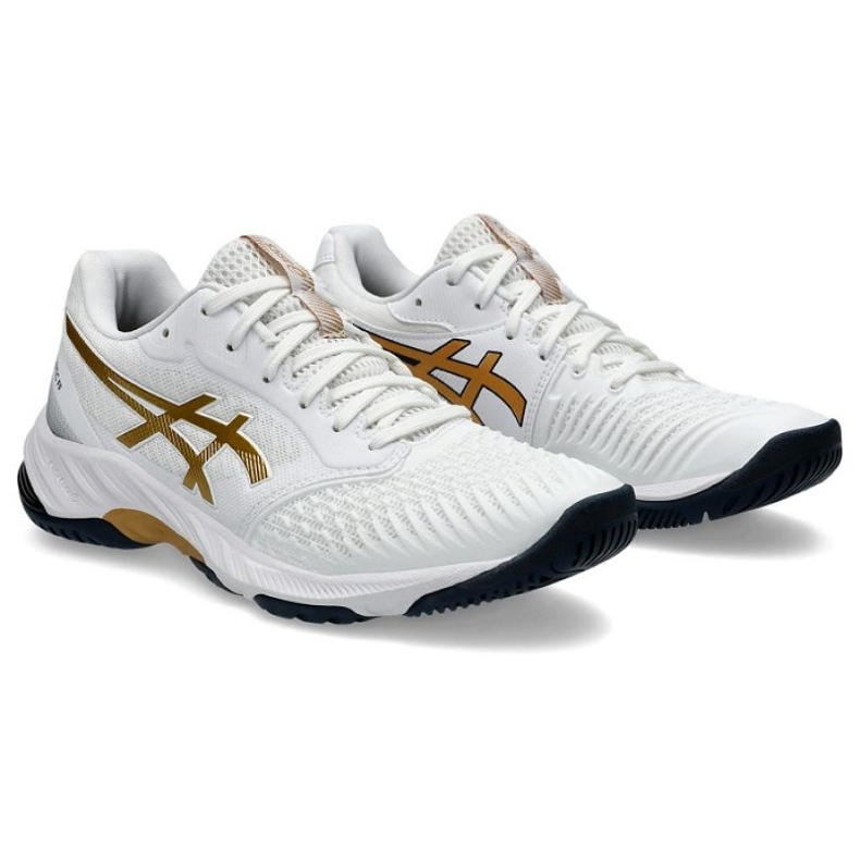 Buty Asics Netburner Ballistic Ff 3 1052A069110 białe 1