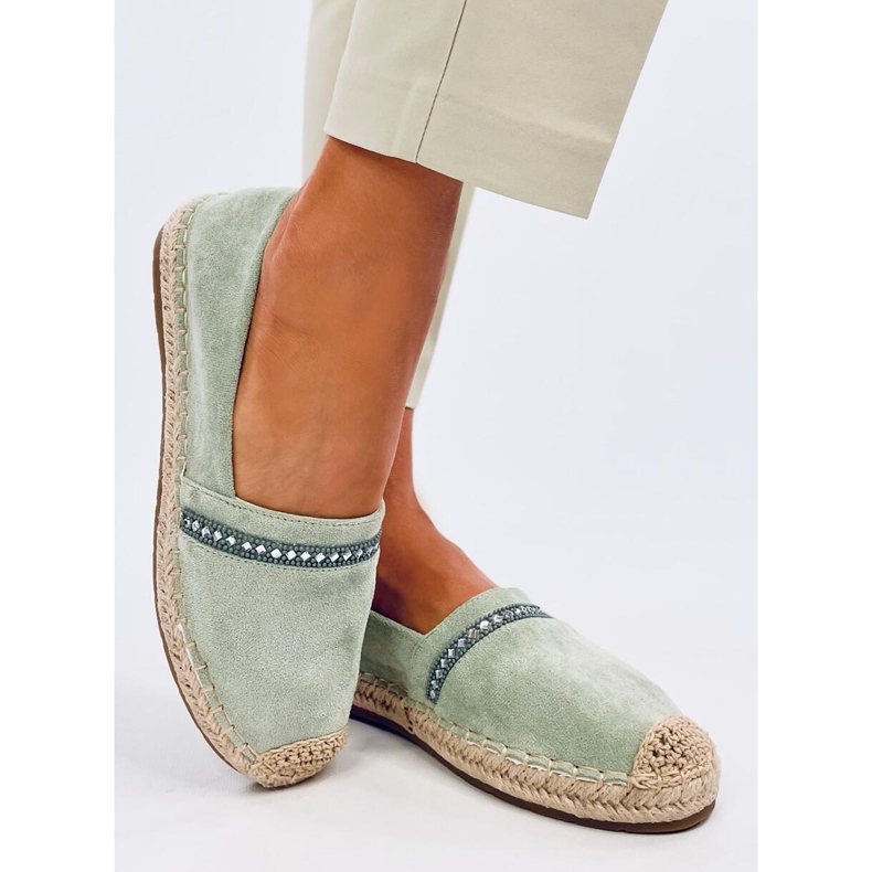Espadryle damskie Etance Green zielone 2