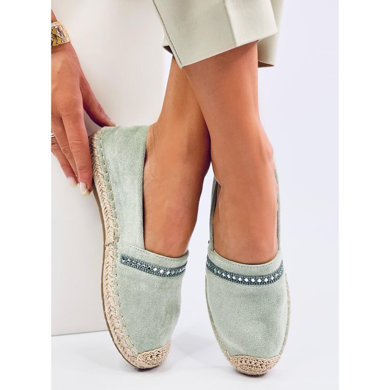 Espadryle damskie Etance Green zielone 1