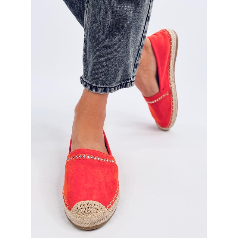 Espadryle damskie Etance Orange pomarańczowe 1