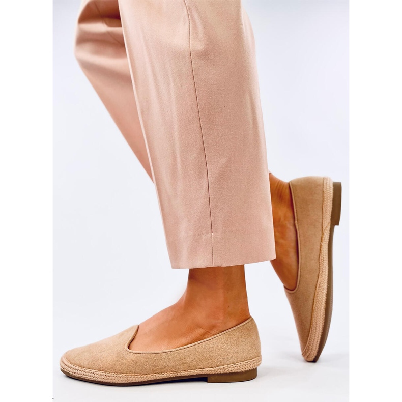 Baleriny espadryle damskie Ballot Camel beżowy 2