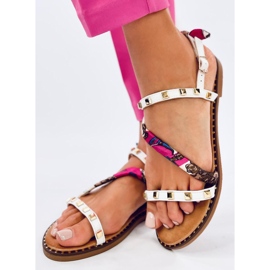 Sandałki damskie Maya White białe 2