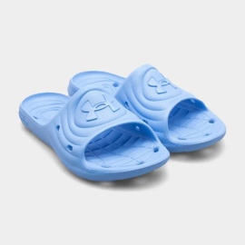 Klapki męskie Under Armour Locker Iv Sl 3023758-402 niebieskie 2